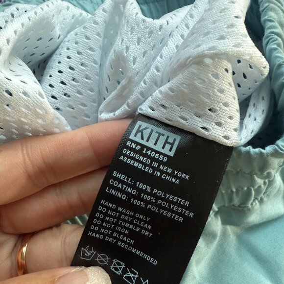 KITH Light Blue Nylon Jogger Pants S - Picture 8 of 8